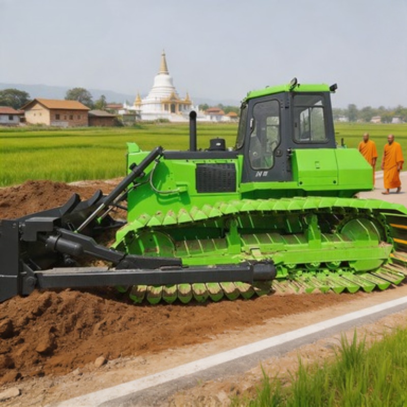 Heavy Equipment In Construction - รถดันดินตีนตะขาบ SEM818F กำลัง 180 แรงม้า เครื่องจักรดันดินสำหรับงานก่อสร้างถนนและงานเคลื่อนย้ายดินหนัก
