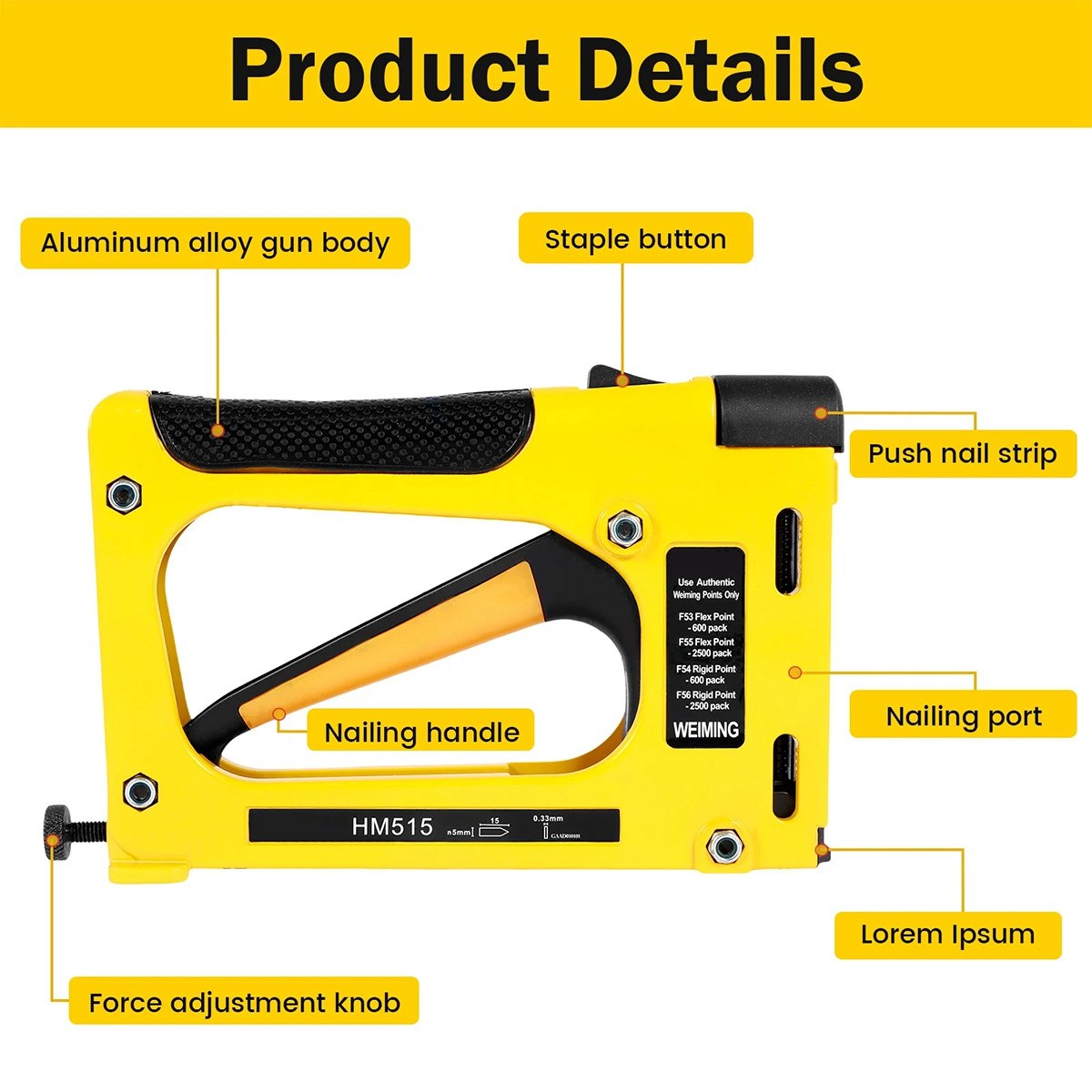 Heavy Equipment Pictures - เครื่องเย็บตะปู A20I สำหรับงานไม้ เฟอร์นิเจอร์ งานก่อสร้างหนัก งานกรอบรูป