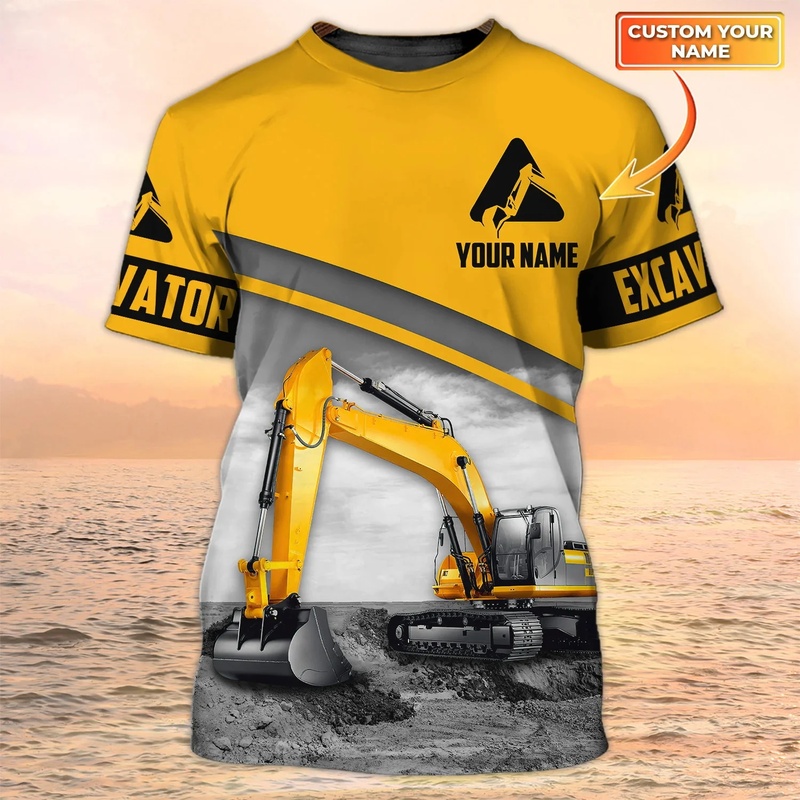 เสื้อยืดผู้ชายแฟชั่นฤดูร้อนใหม - Heavy Equipment Pictures บทวิจารณ์และราคา